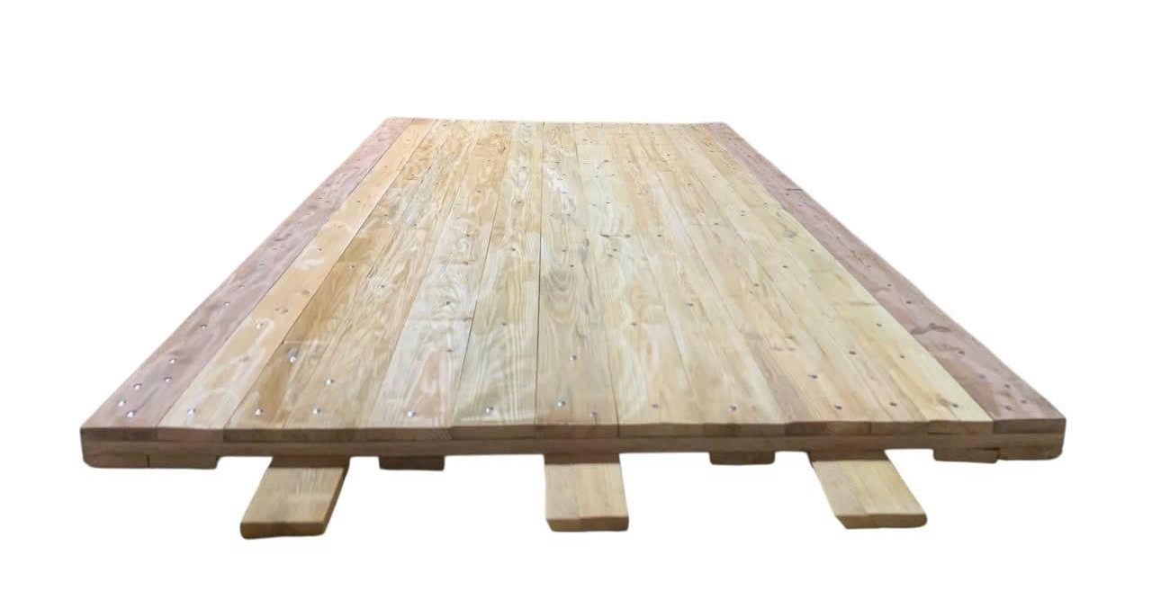 Crocodile Hybrid 3-ply access mat: kiln-dried Southern Yellow Pine with hardwood edge boards